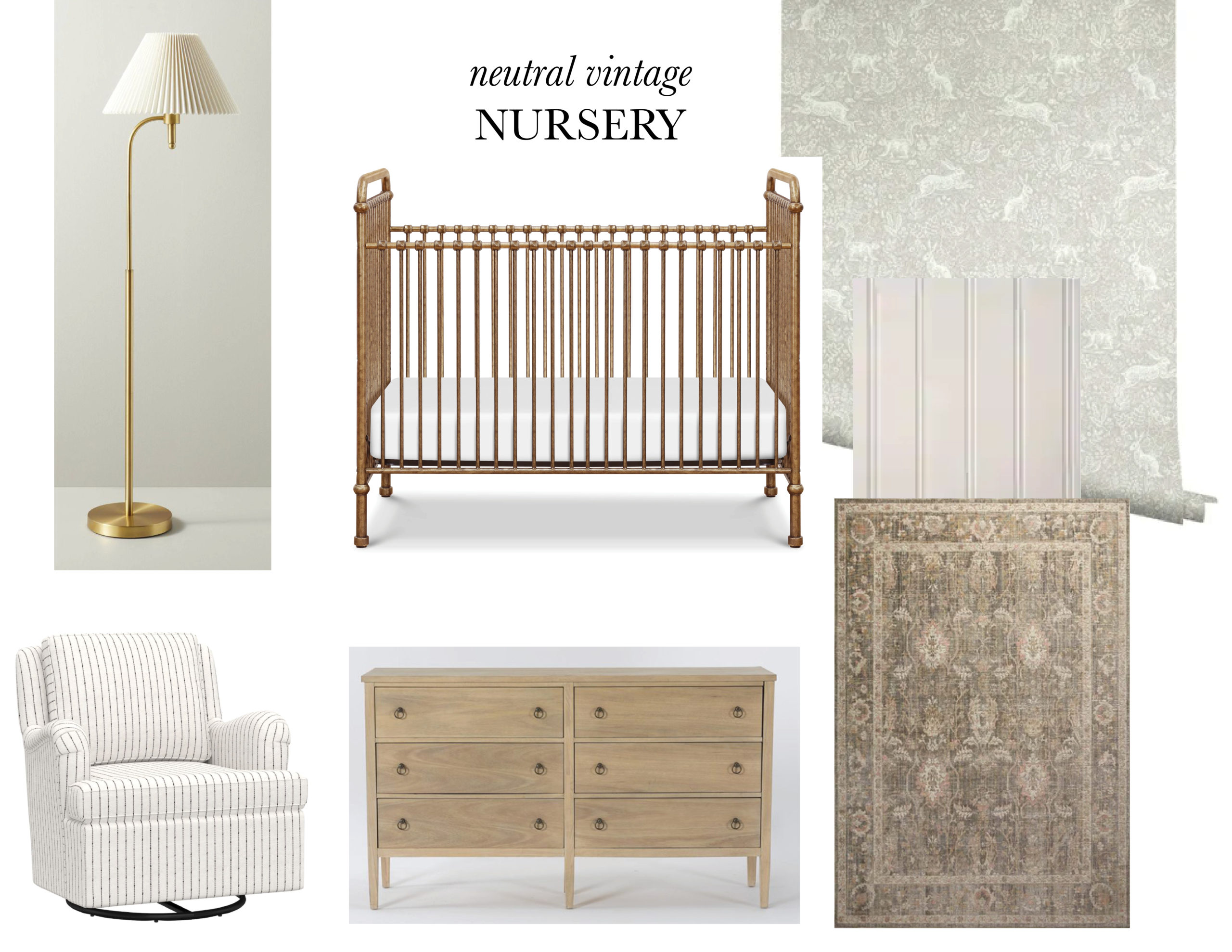 neutral vintage NURSERY